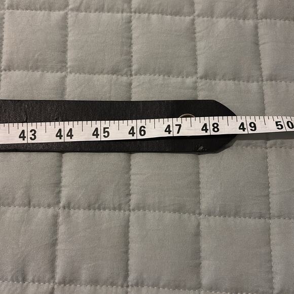 Juicy Couture Gold Grommeted Black Belt W/Oval Buckle - Picture 9 of 10